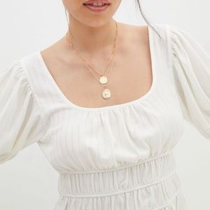 Maeve White Puff Sleeve top | Anthropologie
